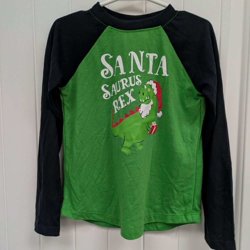 Munki Munki Santasaurus Rex Kids Shirt